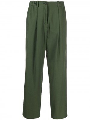 Укороченные брюки строгого кроя Kenzo. Цвет: зеленый