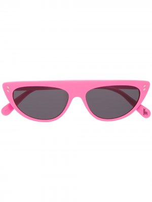 Солнцезащитные очки с прямым верхом Stella McCartney Kids. Цвет: розовый