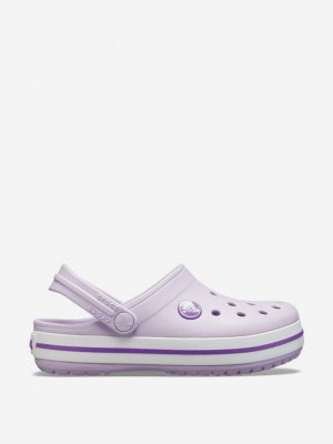 Сабо детские Crocband Clog K, Фиолетовый Crocs. Цвет: фиолетовый