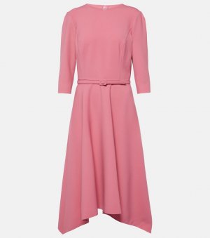 Платье миди из смесовой шерсти Oscar De La Renta, розовый Renta