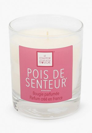 Свеча ароматическая Arome Le Comptoir De Paris POIS SENTEUR. Цвет: розовый