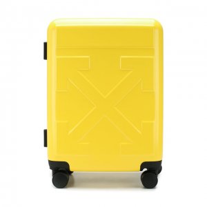 Дорожный чемодан Off-White. Цвет: жёлтый