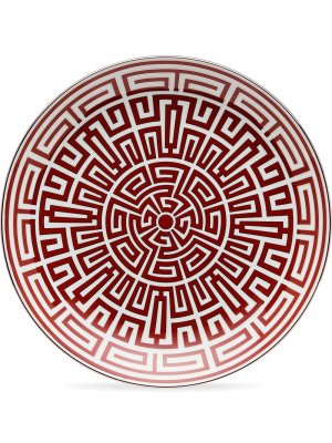 Сервировочная тарелка Labirinto (31 см) GINORI 1735. Цвет: красный