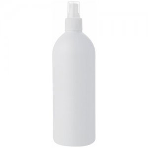 Флакон белый с кнопочным распылителем для духов, лосьона, антисептика - 500мл. (4 штуки) Тара. Цвет: белый