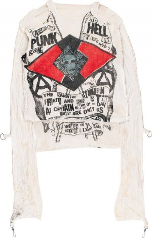 Рубашка Pre-Owned Vintage 1970's Original Punk Gang Muslin Shirt 'Cream', кремовый Vivienne Westwood