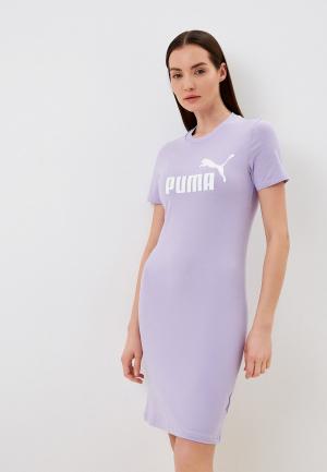 Платье PUMA ESS Slim Tee Dress Vivid Violet. Цвет: фиолетовый