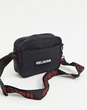 Черная сумка через плечо с логотипом -Черный Religion