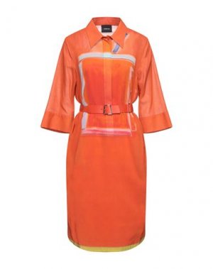 Платье миди AKRIS. Цвет: оранжевый