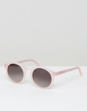 Круглые солнцезащитные очки розового цвета Barstow-Розовый Monokel Eyewear
