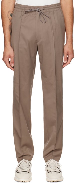 Серо-коричневые классические изысканные брюки Y-3