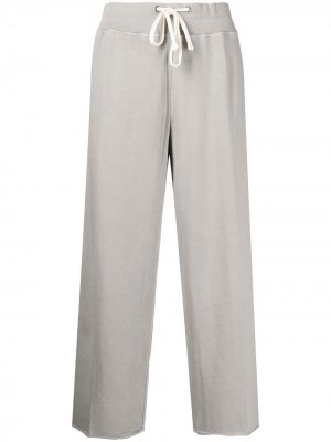 Укороченные брюки прямого кроя James Perse. Цвет: серый