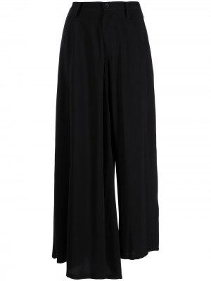 Широкие брюки Yohji Yamamoto. Цвет: черный