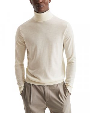 Шерстяной свитер Caine с высоким воротником REISS, цвет White Reiss