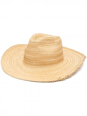 Соломенная шляпа Waikiki Saint Laurent. Цвет: бежевый