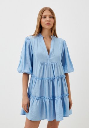 Платье Koton. Цвет: голубой