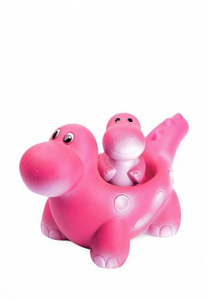 Набор игровой Огонек Веселые динозаврики 16 см. Цвет: розовый