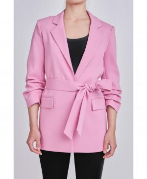 Женский пиджак с застежкой на рукава 3/4 endless rose, розовый Rose