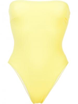 Слитный купальник Alexander Alix. Цвет: жёлтый и оранжевый