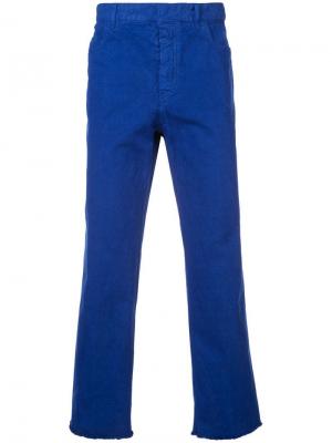 Прямые брюки Haider Ackermann. Цвет: синий
