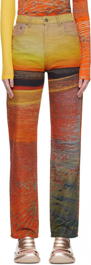 Разноцветные джинсы заката Louisa Ballou