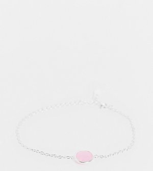 Эксклюзивный браслет из стерлингового серебра с розовым кварцем -Серебристый Kingsley Ryan