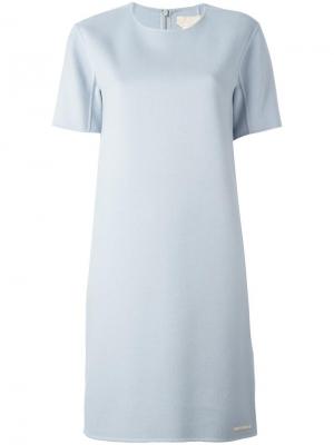 Платье-шифт с короткими рукавами S Max Mara 'S. Цвет: синий