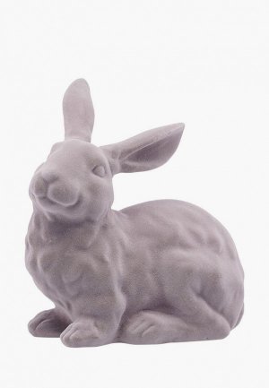 Фигурка декоративная Decogallery Кролик 18х17х10 см. Цвет: серый