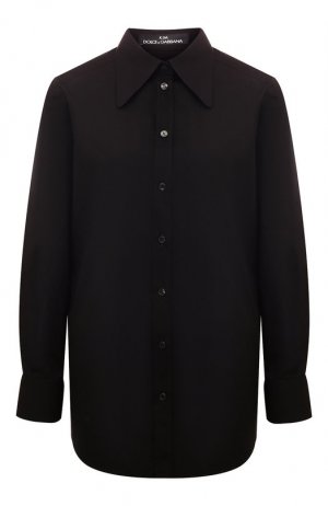 Хлопковая рубашка Dolce & Gabbana. Цвет: чёрный
