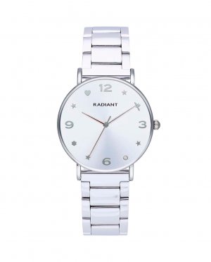 Уютные женские часы RA597201 со стальным и серебряным ремешком , серебро Radiant