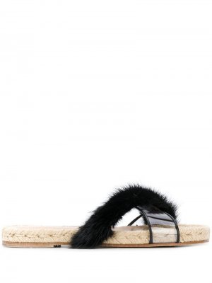 Эспадрильи перекрестными ремешками Solange Sandals. Цвет: черный