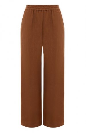 Льняные брюки Eleventy. Цвет: коричневый