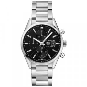 Наручные часы CBK2110.BA0715, черный, серебряный TAG Heuer. Цвет: черный/серебристый
