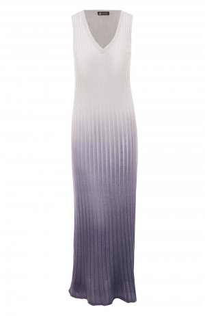 Платье из кашемира и шелка Colombo. Цвет: фиолетовый