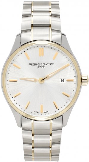 Серебряные кварцевые часы Frederique Constant Frédérique
