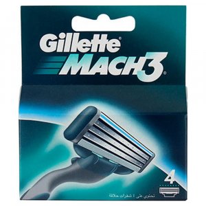 Замена лезвия бритвы (4 единицы) Gillette