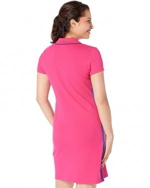 Платье U.S. POLO ASSN. Multi Side Stripe Dress, цвет Pink Peacock