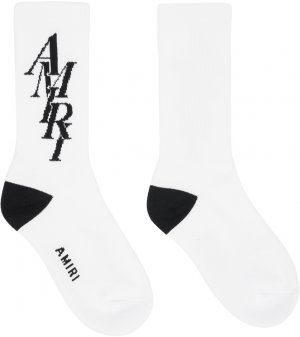 Бело-черные носки Amiri