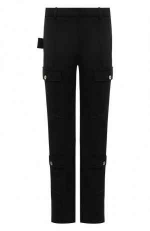 Шерстяные брюки-карго Bottega Veneta. Цвет: чёрный