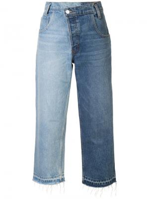 Широкие джинсы дизайна пэчворк Monse