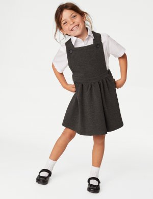 Школьный сарафан из джерси для девочек (2–12 лет) , серый Marks & Spencer