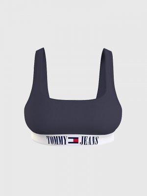 Плавательный топ без косточек с логотипом Tommy Jeans