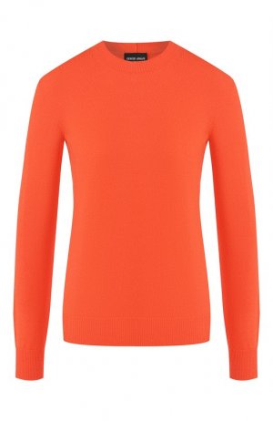 Кашемировый пуловер Giorgio Armani. Цвет: оранжевый