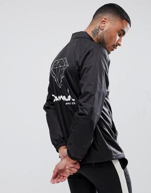 Спортивная куртка с принтом на спине Diamond Supply. Цвет: черный