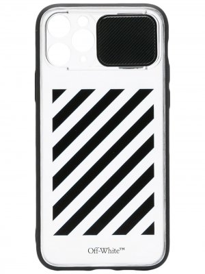 Чехол для iPhone 11 Pro в диагональную полоску Off-White. Цвет: нейтральные цвета
