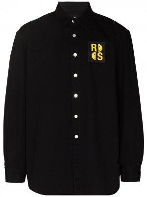 Куртка с нашивкой Raf Simons. Цвет: черный