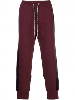 Двухцветные спортивные брюки Vivienne Westwood. Цвет: красный