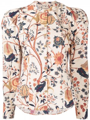 Рубашка с цветочным принтом Ulla Johnson. Цвет: нейтральные цвета