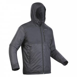 Водонепроницаемая зимняя куртка Decathlon для походов Sh500 -10°C , черный Quechua