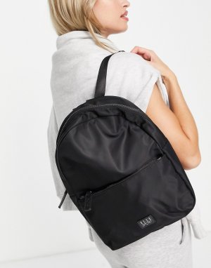 Черный нейлоновый рюкзак с потайной застежкой-молнией -Черный цвет Elle Sport