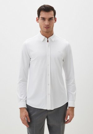 Рубашка Lacoste Slim Fit. Цвет: белый